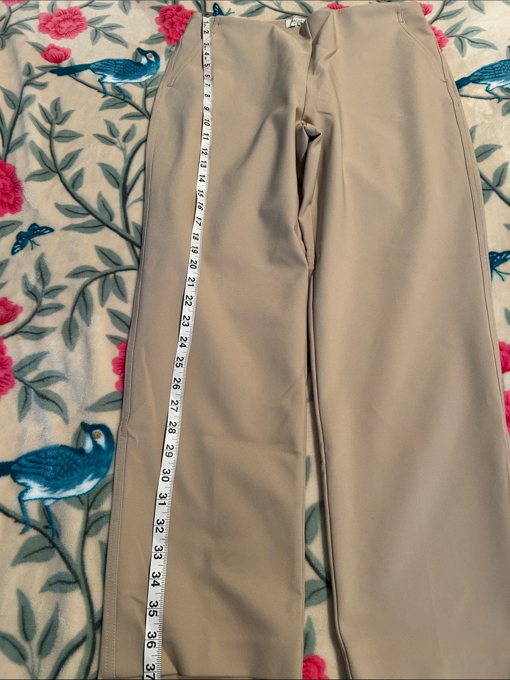 Van Heusen and Rachel Zoe Women's Peach and Tan Trousers - Picture 8 of 10